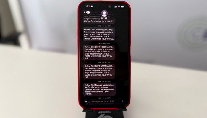 SMS e WhatsApp: veja como se cadastrar para receber os alertas da Defesa Civil Estadual